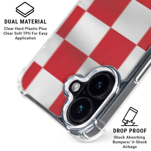 Croatia Soccer Flag iPhone 17 Clear Case